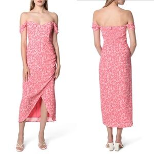 WAYF Kennedy Floral Off the Shoulder Dress